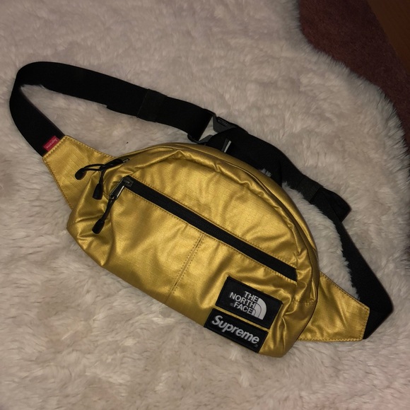 Supreme X Northface Metallic Roo II Lumbar Pack - Picture 1 of 4
